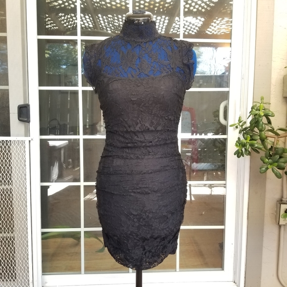 Twenty One Black Lace Mini Dress - Picture 1 of 6